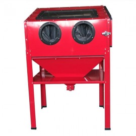 60 Gallon Bench Top Air Sandblasting Cabinet Sandblaster Blast Large Cabinet Red