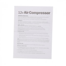 150PSI 12V Portable Air Compressor Sliver & Black