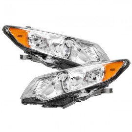 Pair of Headlights OE Composite Direct Replacement Clear for 12-14 Toyota