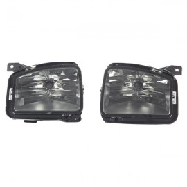 Pair For 13-18 Dodge RAM 1500 Smoke Fog Light Front Bumper Lamps Switch Wiring