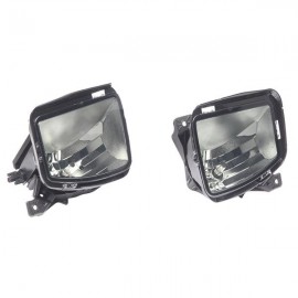 Pair For 13-18 Dodge RAM 1500 Smoke Fog Light Front Bumper Lamps Switch Wiring