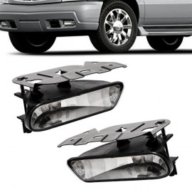 For 2002 2003 2004 2005 2006 Cadillac Escalade Set Fog Lights Clear Lamp