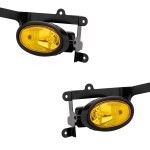 For 2006-2008 Honda Civic 2Dr Coupe Yellow Bumper Fog Lights Pair & Switch Kit