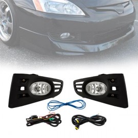 For 2003-2005 Honda Accord 2Dr Coupe Driving Fog Lights&Switch