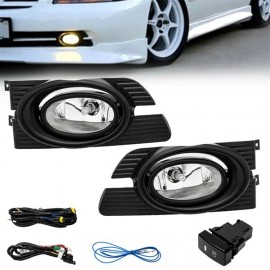 For Honda Accord 01-02 Replacement Fit Fog Lights Wiring Kit Clear Lens